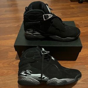 Air Jordan 8 Retro 10.5m black/white graphite